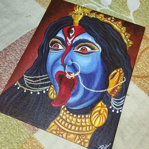 Wall Decor Artwork,Maa Kali Canvas Painting