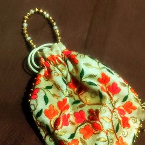 Handmade Bag With Pearls