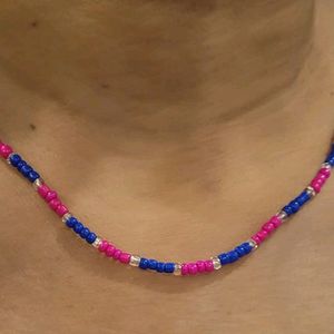 Handmade 2 Colored Long Necklace