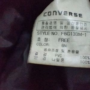 100% authentic  Leather Converse Duffle Bag