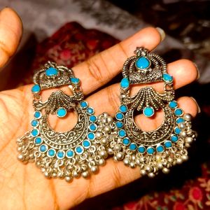 Oxidised Chandbali Earing