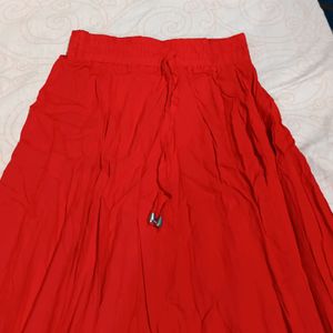 Floral Red Skirts