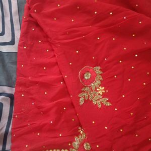 New Hevy Red Colour Saree 😍