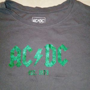 ACDC Cropped Tee/Top