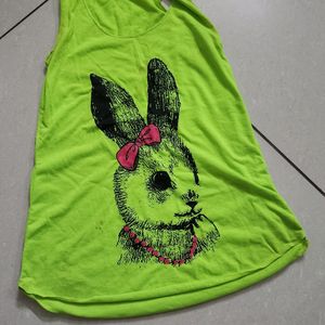 Neon Green Beach Wear Top