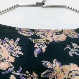 Navy Blue Floral Shrug