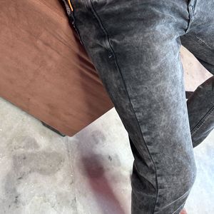 man charcoal jeans