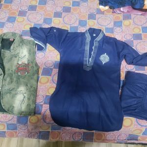 Boys Kurta Pajama Set With Jacket