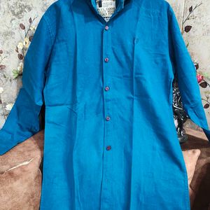 Men Blue Textured Shirt