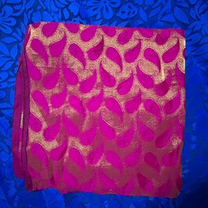 Unstitched Lehenga Choli Dupatta Set