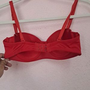 Red Seamless Bra