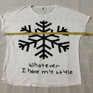 Casual Off-white Tshirt.