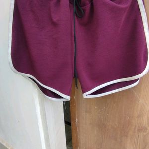 marron shorts for womens