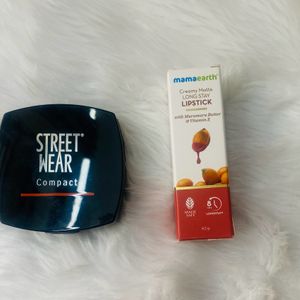 Mama Earth Lipstick & Streetwear Compact