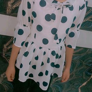 Brand New Polkadot Top For Girls