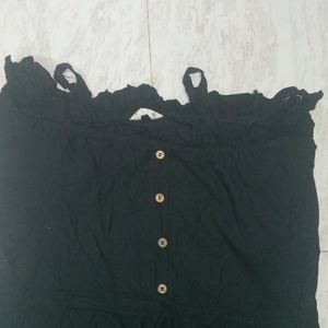 Black Off Solder Dress