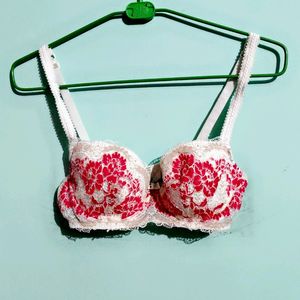 White And Pink Bra