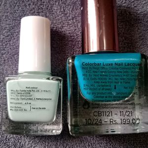 COLORBAR + ZUDIO Nail paint Combo(Pack Of 2)