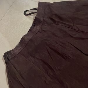 Dark Brown Lehanga Skirt