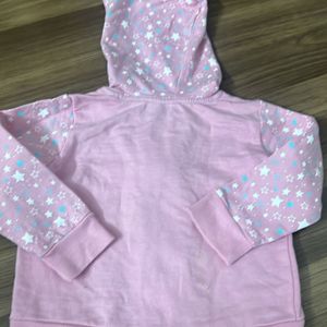 Pink Stars Hoodie Pant Set- Cotton