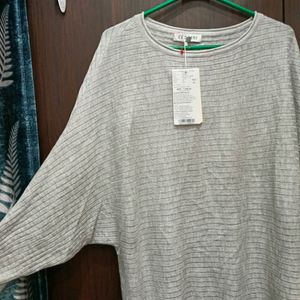 Grey Pancho Top L Upto 2xl