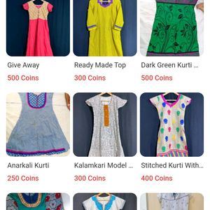 Total 10 Kurtis And Dresses All Together