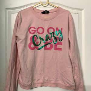 Sweatshirt pink colour