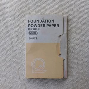 Foundation Powder Paper