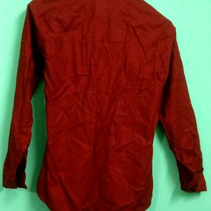 Red Boys Full Sleeves Shirt