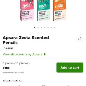 Scented Pencil Set Of 13 Apsara