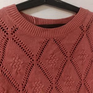 Peach Colour Sweater