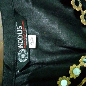 Inddus Black Anarkali Kurta