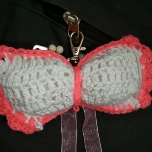 BOW KEYCHAIN!!! crochet 🎀