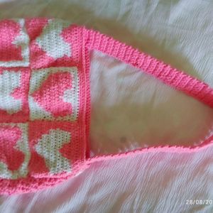 Heart Crochet Bag