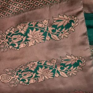 Green And Gold Pattu Saree