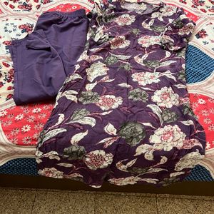 Floral Kurti N Pant Set