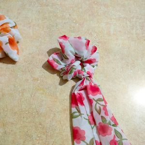 Combo Of 4 Pairs Scrunchies