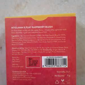 Myglamm K.Play Raspberry Blush .....