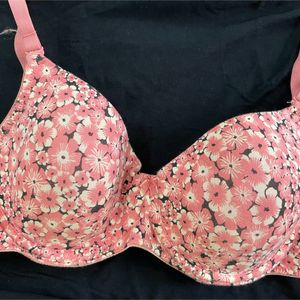 Floral Underwired Lightly Padded Tshirt Bra