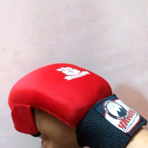 Red Pair Of Karate Gloves