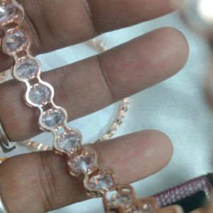 Rose gold Oval Shape Bangles