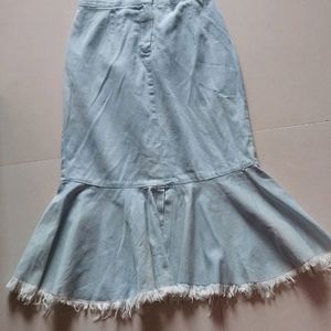 Blue Mermaid Long Skirt