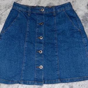 Blue Denim Skirt