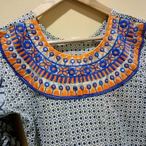 Embroidery, Mirror Work Top For Women