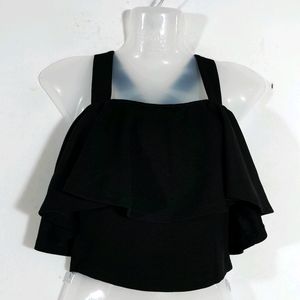 Black Crop Top ( Women's)