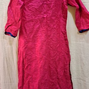 RubyPink Formal Imprinted Kurti