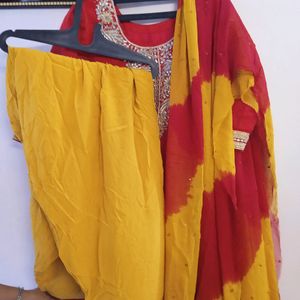 3 Piece Kurta Set ,kurti ,dupatta And Salwar