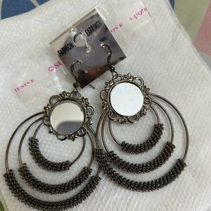 Oxidised Earrings    60 Coins