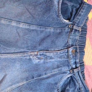 Washed Blue Denim Jeans