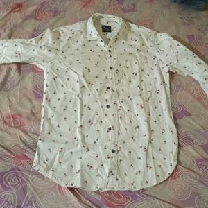 White PRINTED SHIRT FOR BOYS 15 YEAR OLD